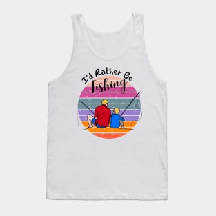 I'd Rather Be fishing Tank Top